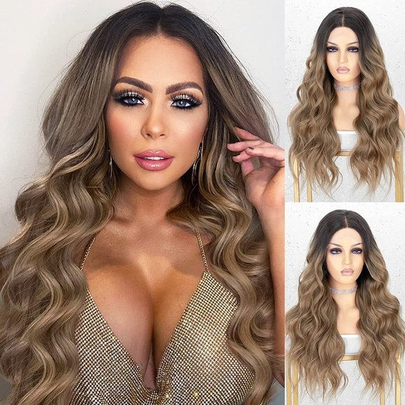 Ombre Brown Lace Front Wig main image 4